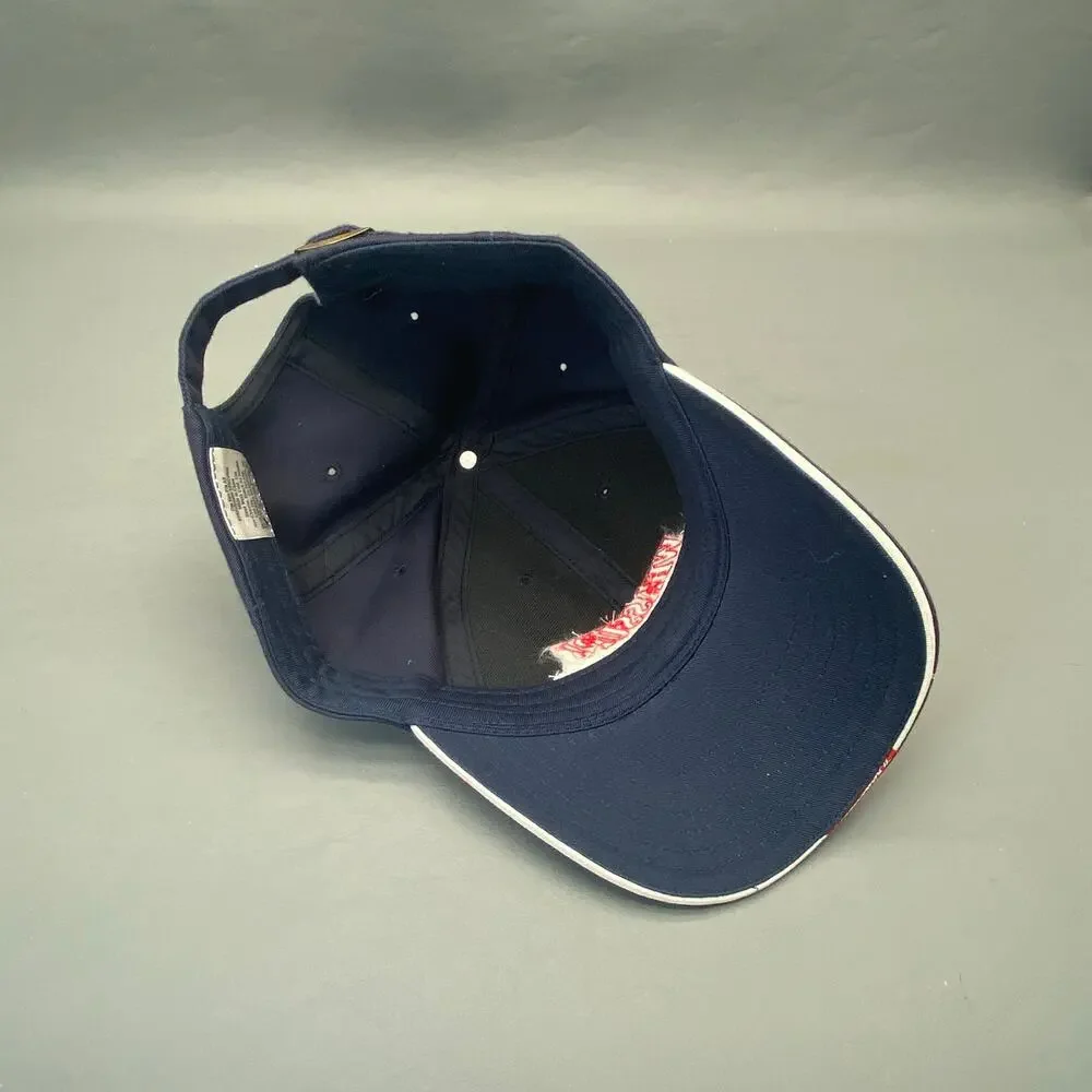 Vintage 2002 Budweiser Whassup Hat Cap Drew Pearson Anheuser Busch Navy Blue